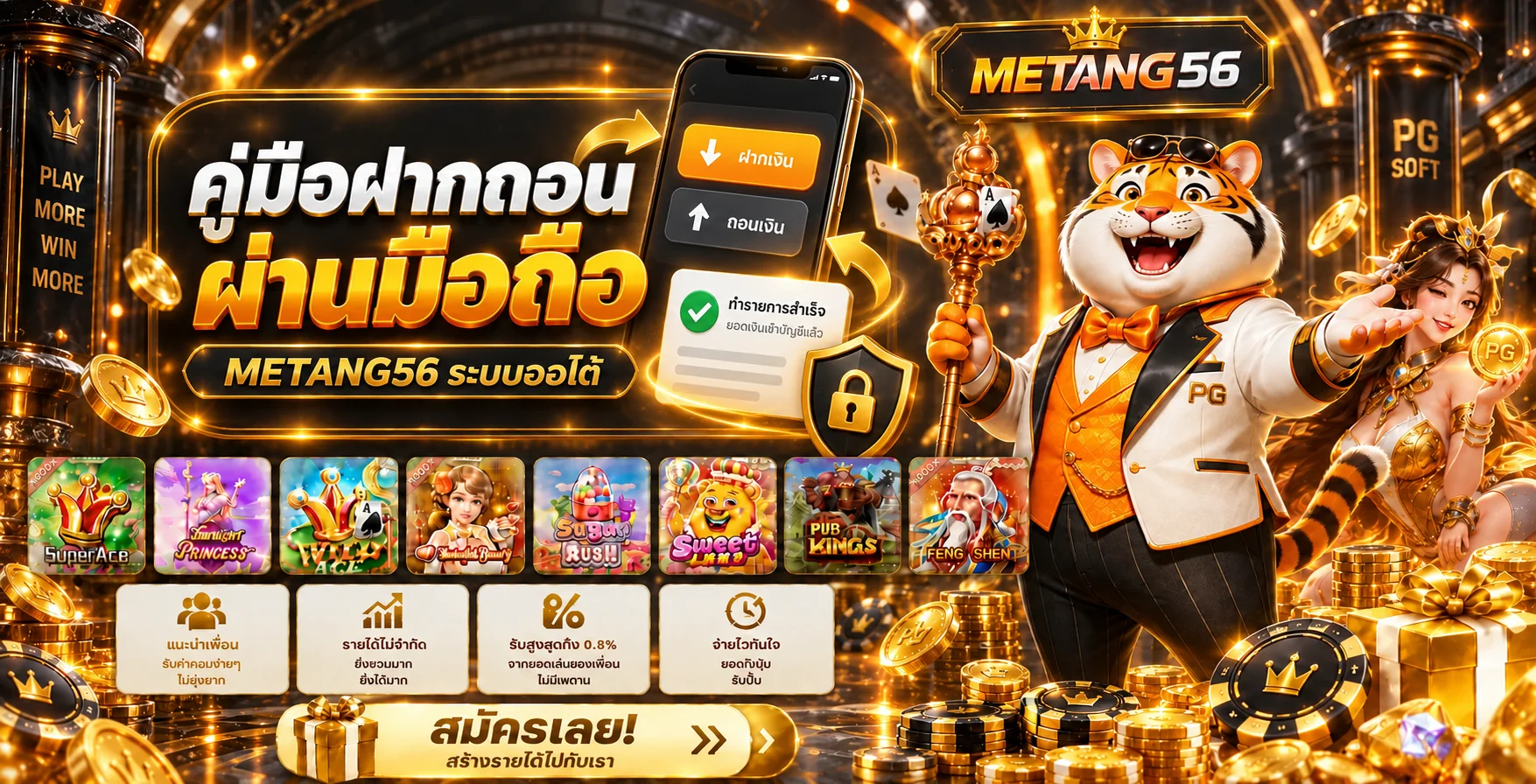 METANG56 ฝากถอนผ่านมือถือ ขั้นตอนและแก้รายการค้าง
